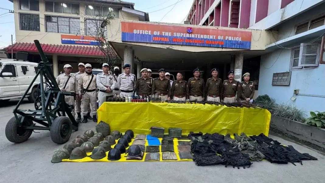मणिपुर के चार जिलों में 109 हथियार जमा किए गए